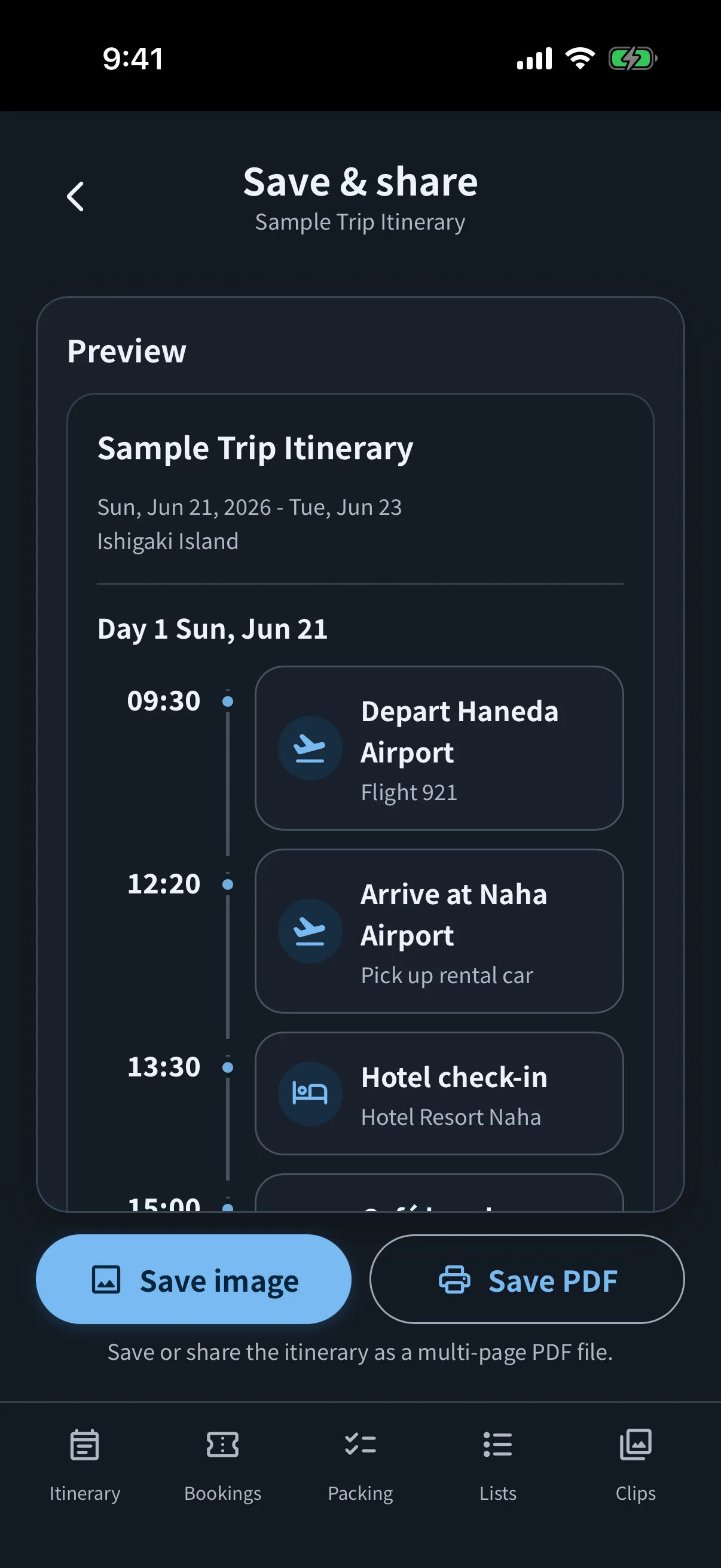 simrip Send screen in dark mode